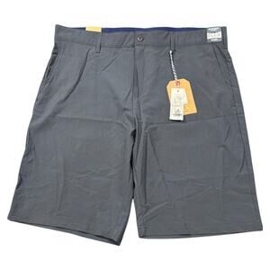 NWT Rugby‎ U Men's Stretch Flat Front Bermuda Shorts Blue Size 38 Casual Summer